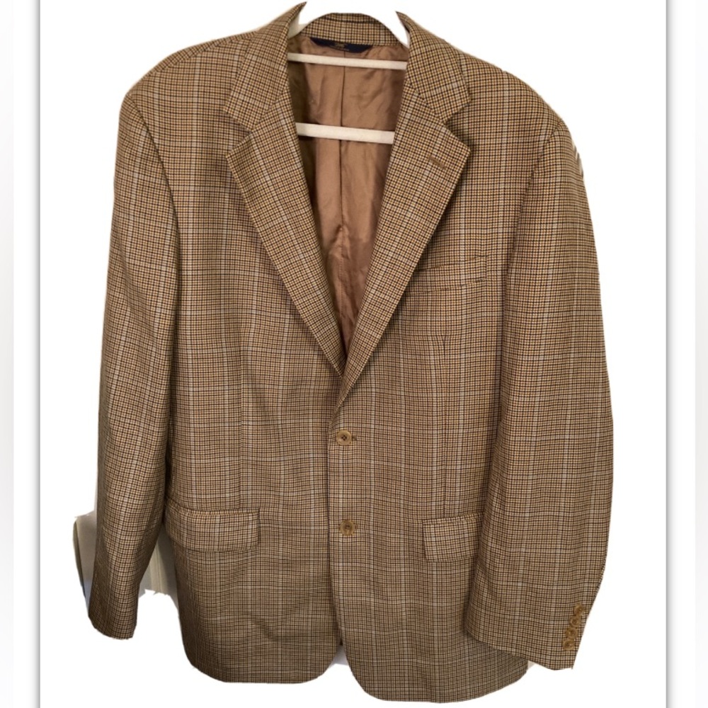 Brooks Brothers fully lined woven wool blazer size 42